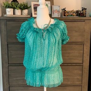 Express peplum style top